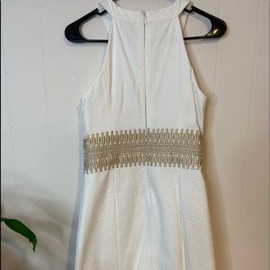 Lilly Pulitzer White Dress w/ Gold Accent